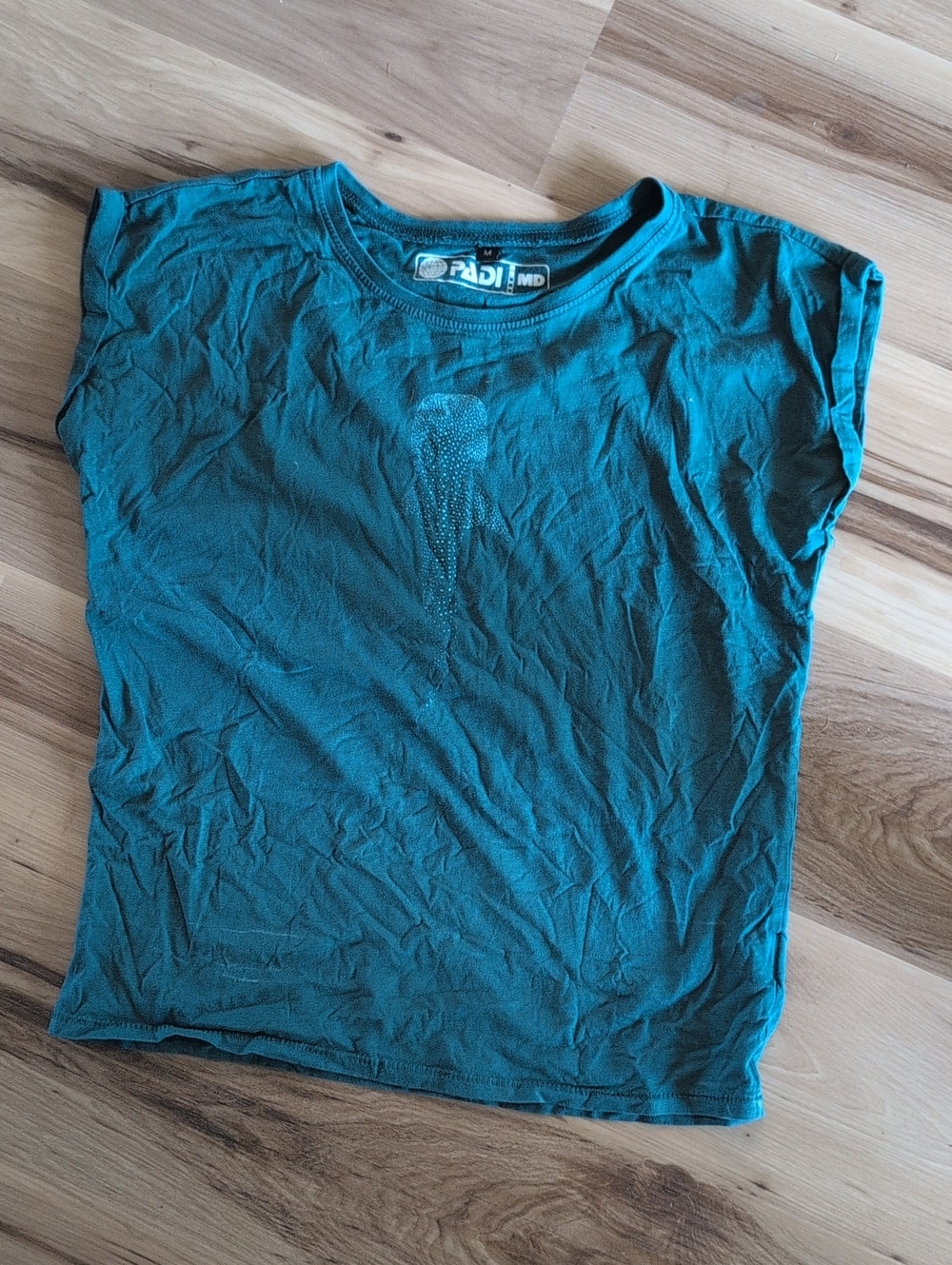 PADI Teal Crewneck Short Sleeve Tee
